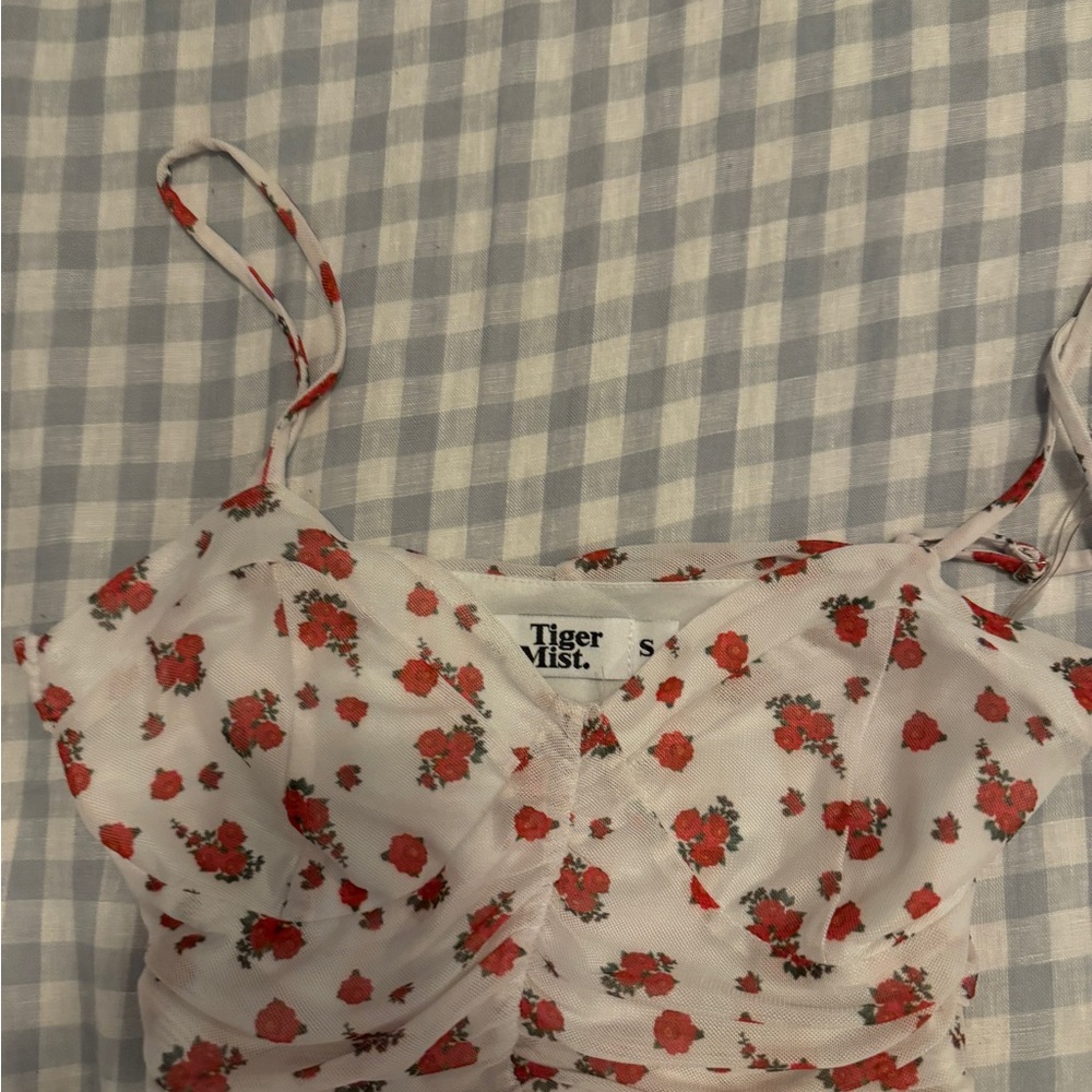 Tiger Mist Red Rose Floral Dress